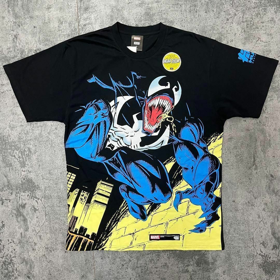 HUF(ハフ)の【HUF】HUF×MARVEL VENOM Tシャツ ハフマーベルベノム　XL メンズのトップス(Tシャツ/カットソー(半袖/袖なし))の商品写真