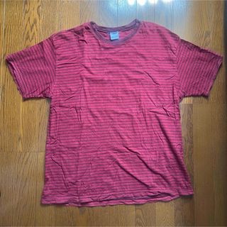 OLD NAVY 赤ボーダーTシャツ