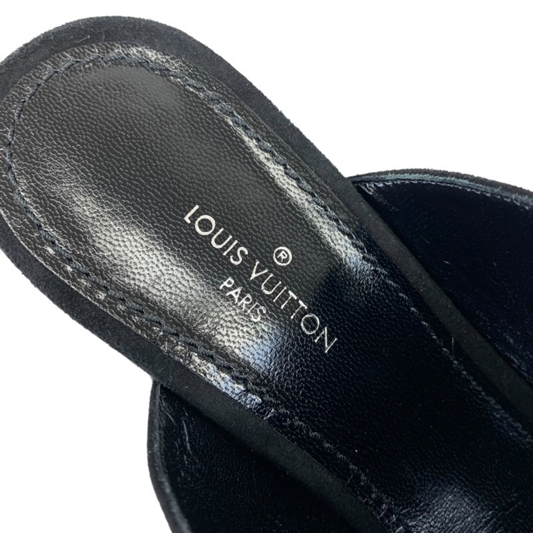 LOUIS VUITTON(ルイヴィトン)のルイヴィトン LOUIS VUITTON サンダル 靴 シューズ スエード ブラック 黒 ミュール エッセンシャルV レディースの靴/シューズ(サンダル)の商品写真