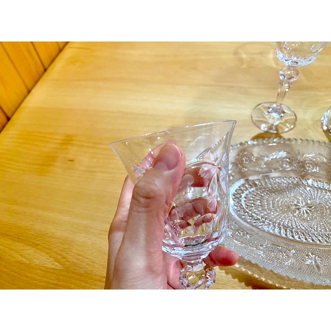 AfternoonTea(アフタヌーンティー)の食器類5点セット【送料込】お嬢様セット　ガラス皿　グラス セット インテリア/住まい/日用品のキッチン/食器(食器)の商品写真