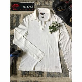 VERSACE　ホワイト　長袖　レディース シャツ(Tシャツ(長袖/七分))