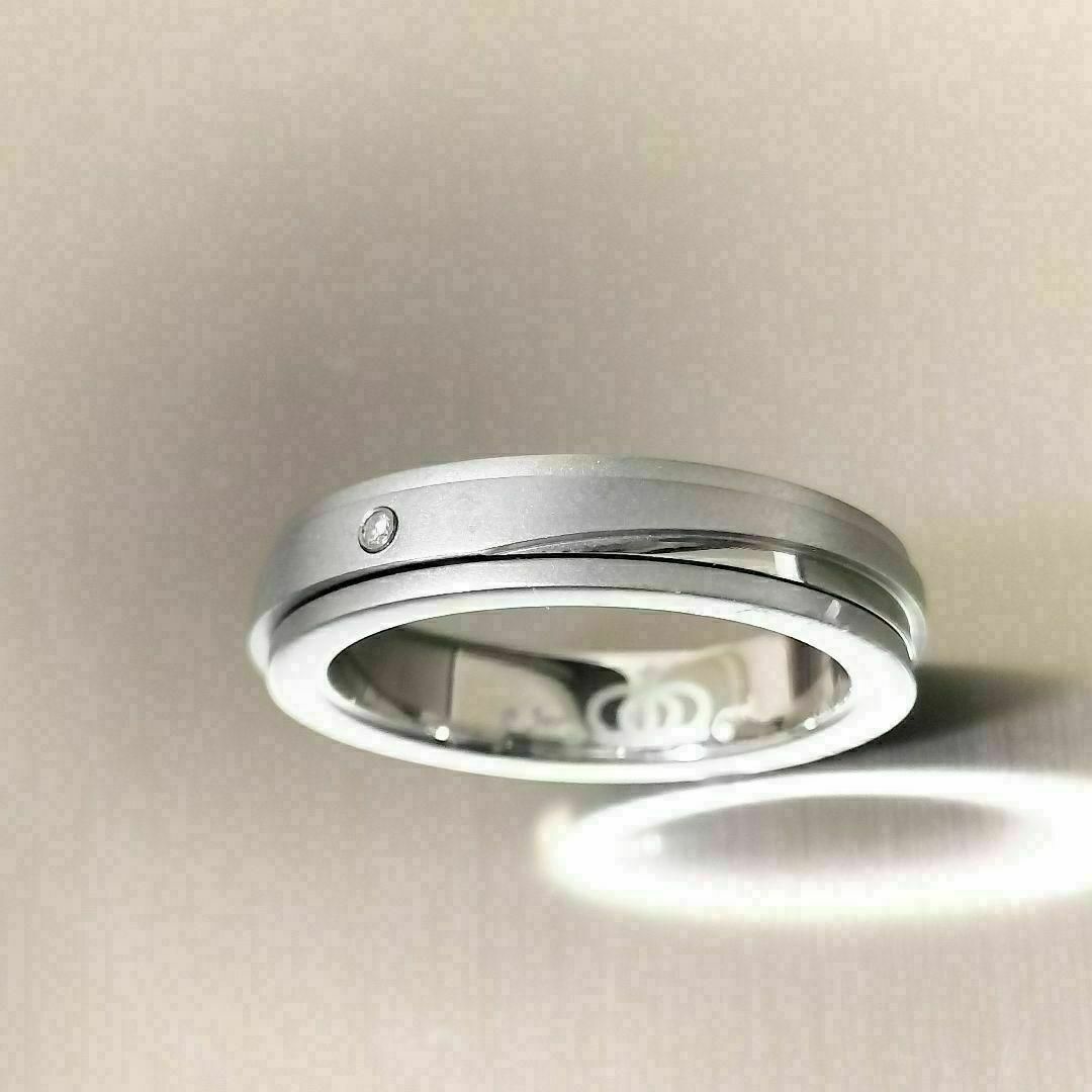 レディース リング ダイヤモンド 一粒 15号 クロス シルバー メンズ 指輪 メンズのアクセサリー(リング(指輪))の商品写真