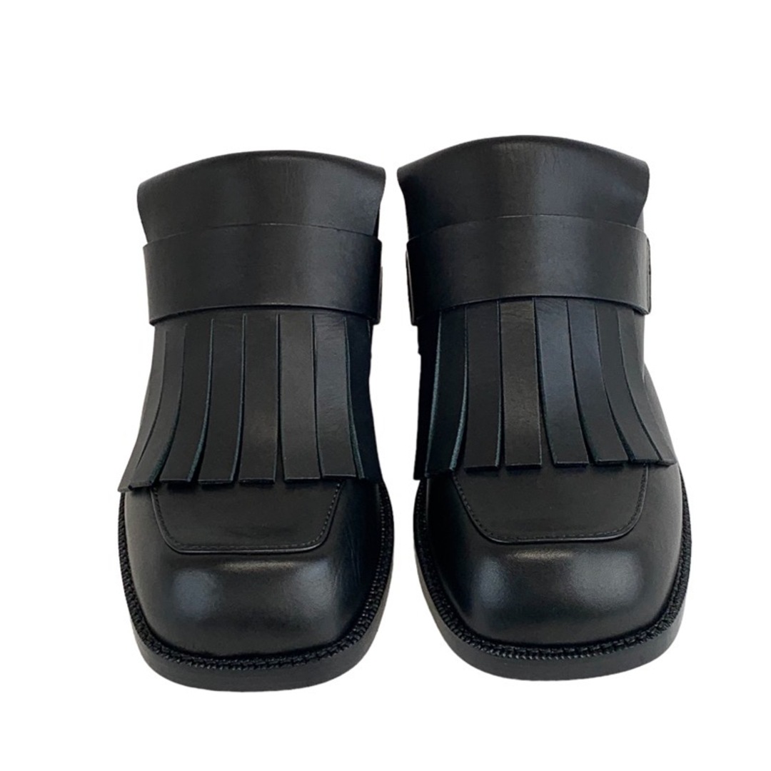 Bottega Veneta(ボッテガヴェネタ)のボッテガヴェネタ BOTTEGAVENETA サンダル 靴 シューズ レザー ブラック 黒 サボ ミュール フリンジ レディースの靴/シューズ(サンダル)の商品写真