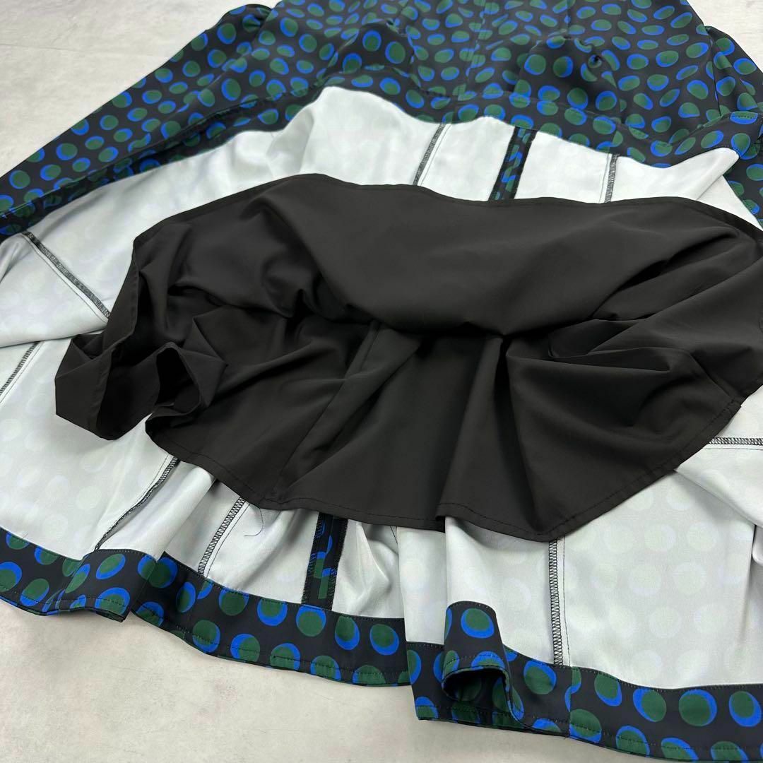 UN3D.(アンスリード)のUN3D. アンスリード　スザンヌ着用　ギャザーランダムドットスカート　36 レディースのスカート(ロングスカート)の商品写真