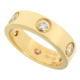 Cartier - CARTIER(カルティエ) LOVE リング フルダイヤモンド K18 イエローゴールド YG リング・指輪 アクセサリー ジュエリー 6ポイントダイヤ 6PD 14(54)号 ゴールド金 シルバー銀 レディース 40802091616【中古】【アラモード】