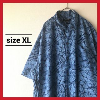 90s 古着 ノーブランド 半袖シャツ アロハシャツ オーバーサイズ XL (シャツ)