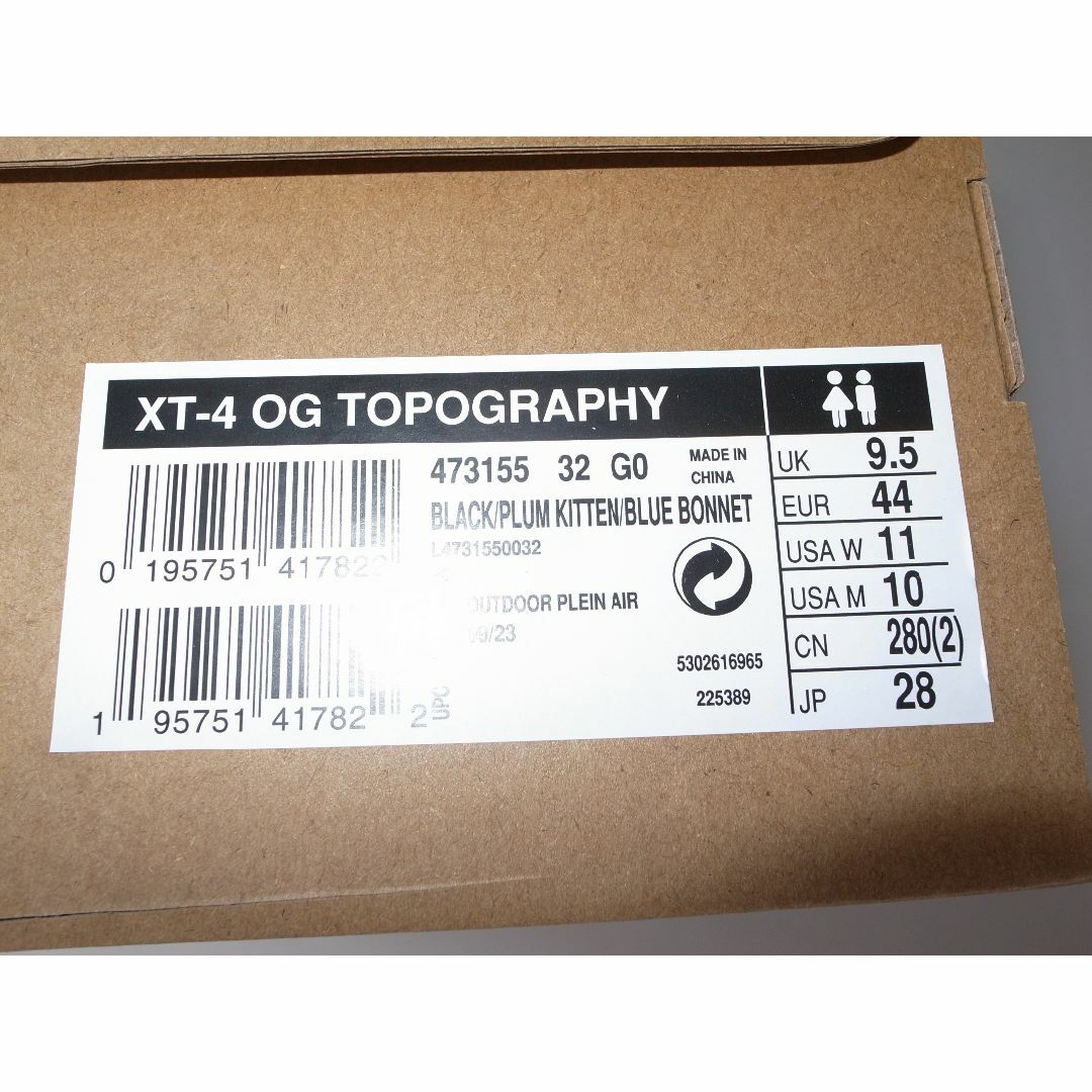 SALOMON(サロモン)のSALOMON XT-4 OG TOPOGRAPHY US10 28cm メンズの靴/シューズ(スニーカー)の商品写真