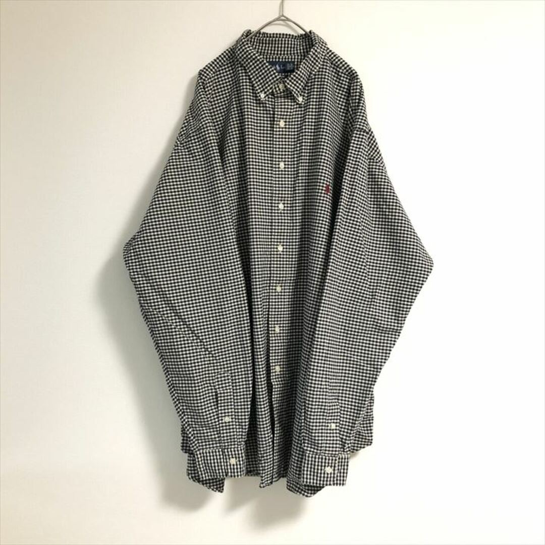 Ralph Lauren(ラルフローレン)の90s 古着 ラルフローレン BDシャツ チェックシャツ 刺繍ロゴ 3XL  メンズのトップス(シャツ)の商品写真