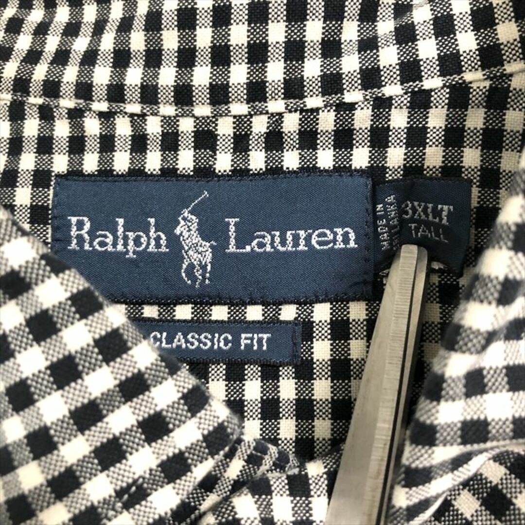 Ralph Lauren(ラルフローレン)の90s 古着 ラルフローレン BDシャツ チェックシャツ 刺繍ロゴ 3XL  メンズのトップス(シャツ)の商品写真