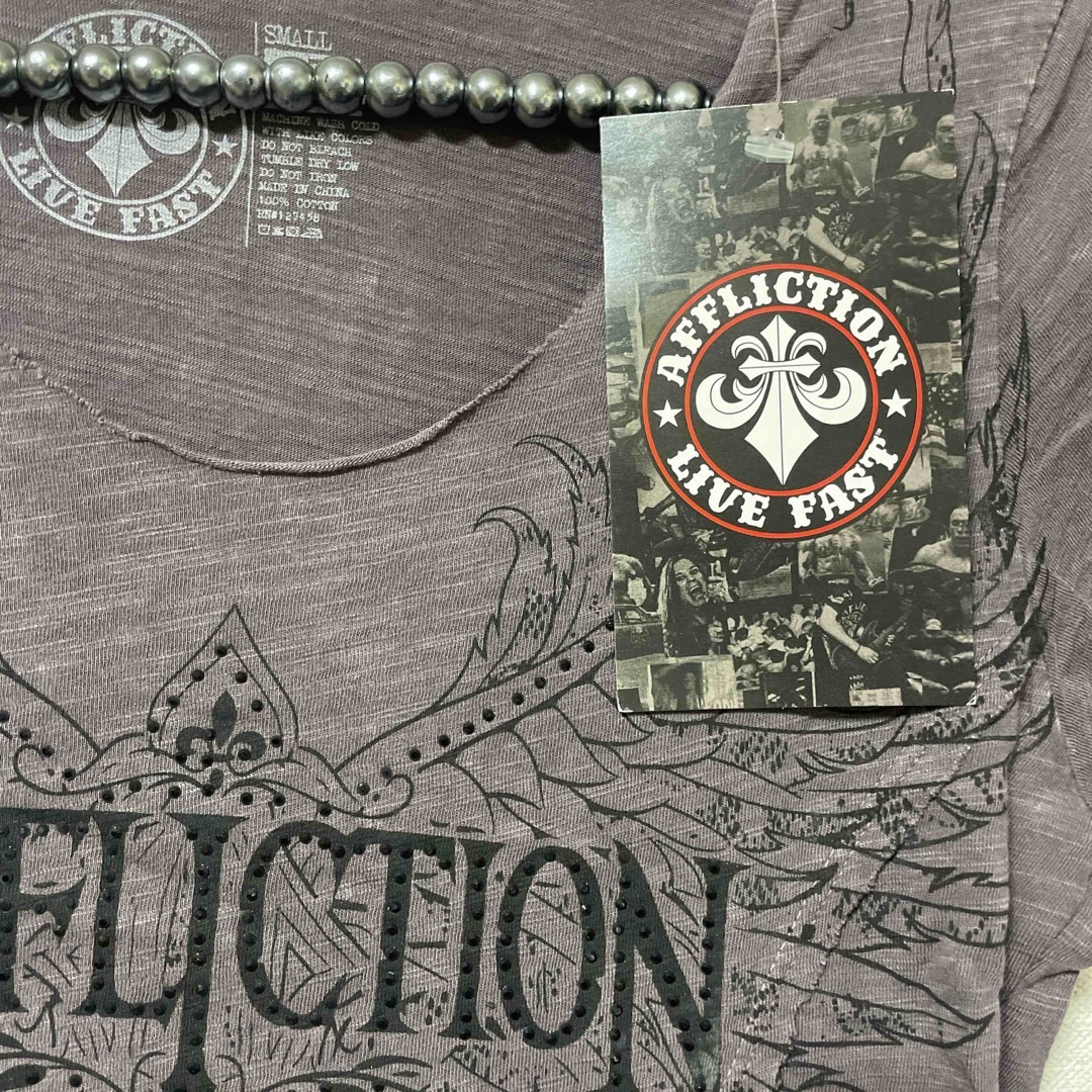 Ed Hardy(エドハーディー)のAFFLICTION LORIELLE Tシャツ 新品 Sサイズ アフリクション レディースのトップス(Tシャツ(半袖/袖なし))の商品写真