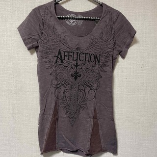 エドハーディー(Ed Hardy)のAFFLICTION LORIELLE Tシャツ 新品 Sサイズ アフリクション(Tシャツ(半袖/袖なし))