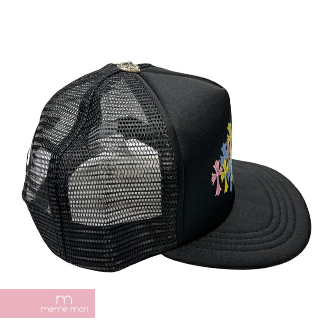 Chrome Hearts(クロムハーツ)のCHROME HEARTS MLTCOL CEM CRS Tracker Cap クロムハーツ マルチカラーセメタリークロストラッカーキャップ メッシュキャップ セメタリークロスプリント クロスボール 帽子 ブラック 【240515】【新古品】【me04】 メンズの帽子(キャップ)の商品写真