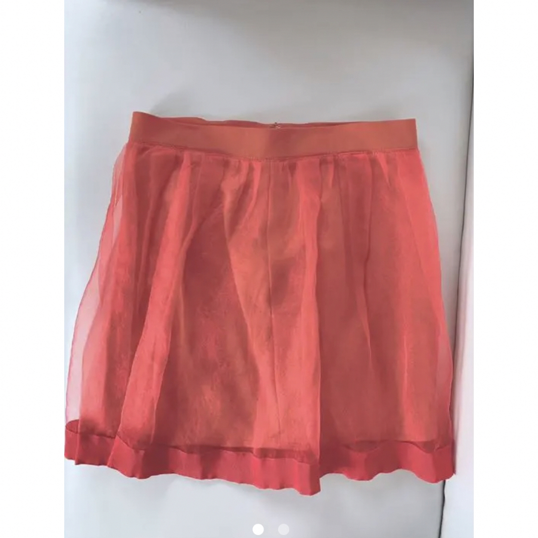 JILLSTUART(ジルスチュアート)の極美品JILLSTUART(ジルスチュアート)オレンジスカート レディースのスカート(ミニスカート)の商品写真