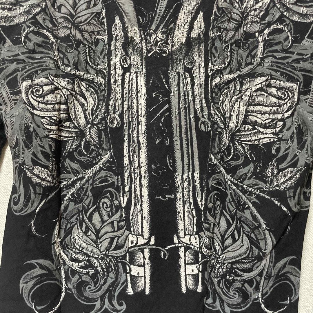 Ed Hardy(エドハーディー)のRebel Saint by Affliction Ravenous 新品 M レディースのトップス(Tシャツ(長袖/七分))の商品写真