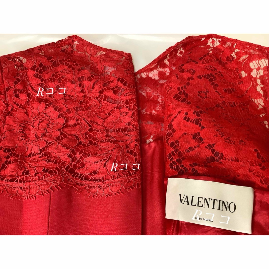 VALENTINO(ヴァレンティノ)の【VALENTINO】ヴァレンティノ★レース装飾・117㎝丈 ワンピース★１回着 レディースのワンピース(ロングワンピース/マキシワンピース)の商品写真