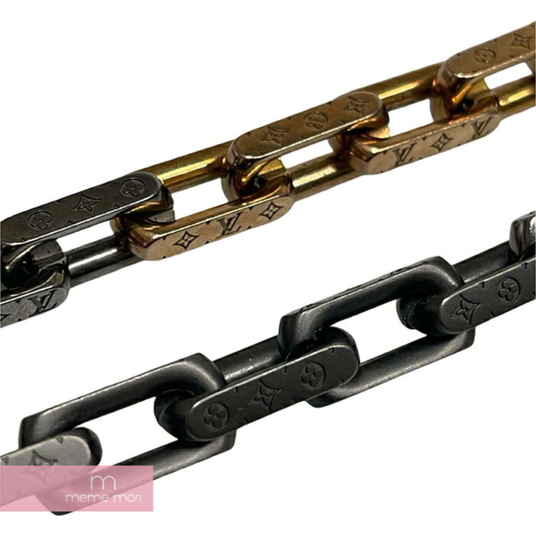 LOUIS VUITTON(ルイヴィトン)のLOUIS VUITTON Collie Monogram Chain Necklace M00677 ルイヴィトン コリエ モノグラム チェーンネックレス ペンダント モノグラムロゴ アクセサリー ブラック×シルバー×ゴールド【240514】【中古-A】【me04】 レディースのアクセサリー(その他)の商品写真