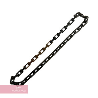 LOUIS VUITTON Collie Monogram Chain Necklace M00677 ルイヴィトン コリエ モノグラム チェーンネックレス ペンダント モノグラムロゴ アクセサリー ブラック×シルバー×ゴールド【240514】【中古-A】【me04】