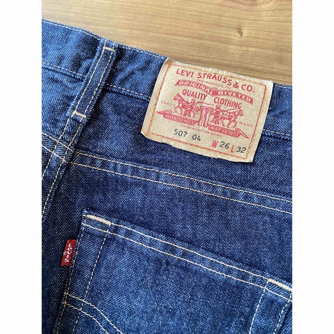 Levi's(リーバイス)のリーバイス  ブーツカットデニムパンツ ハイウエスト507 32サイズ ブルー レディースのパンツ(デニム/ジーンズ)の商品写真