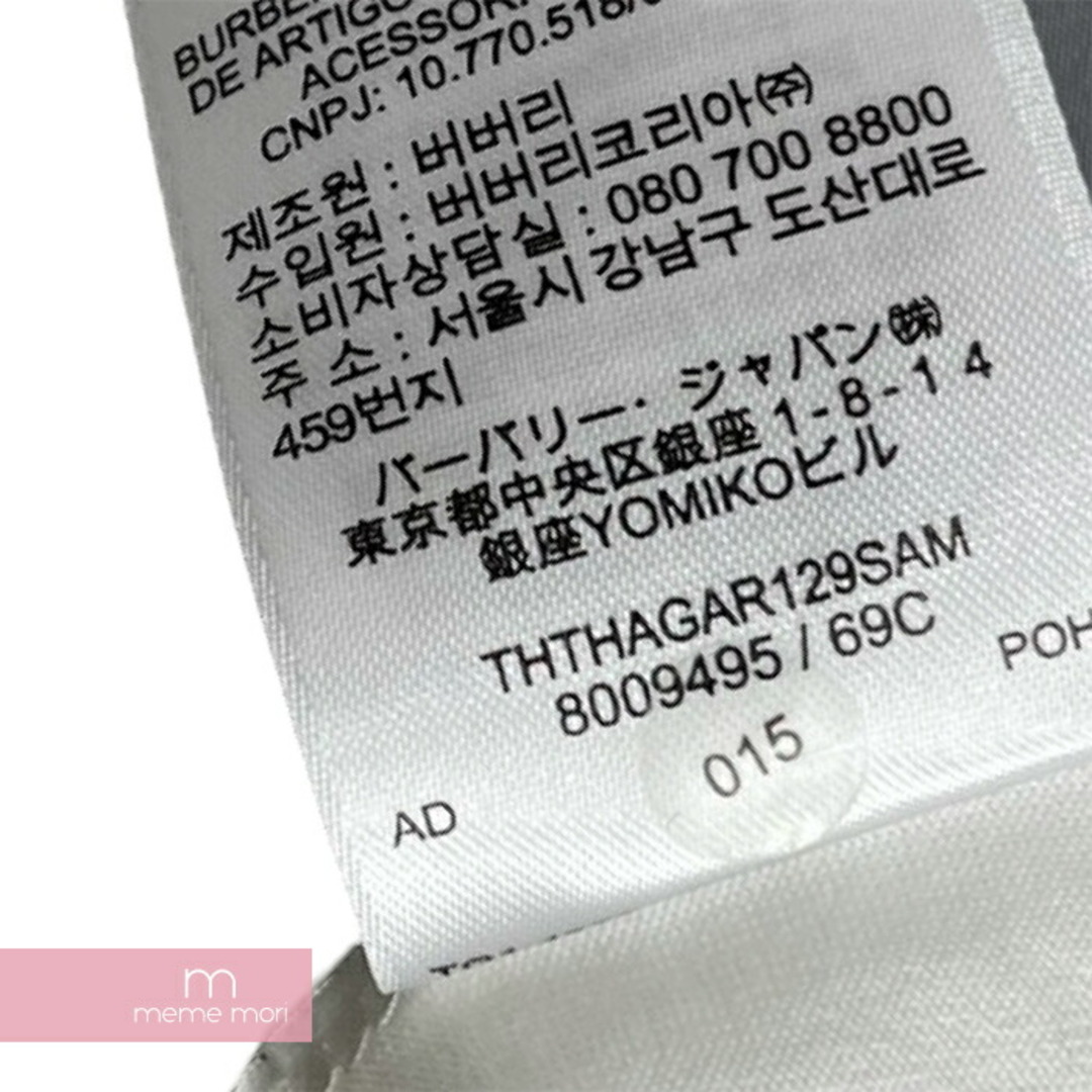 BURBERRY(バーバリー)のBURBERRY Logo Print Cotton Tee 8026016 バーバリー ロゴプリントコットンTシャツ 半袖カットソー ホワイト×ブラック サイズS 【240516】【中古-C】【me04】 メンズのトップス(Tシャツ/カットソー(半袖/袖なし))の商品写真