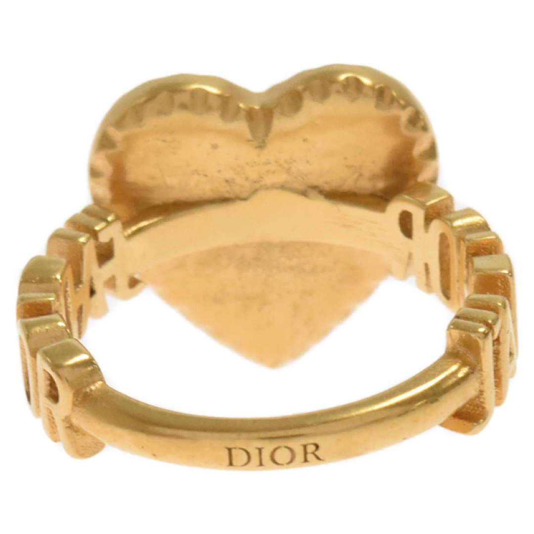 Dior(ディオール)のDIOR ディオール JADIOR ラインストーン ハート リング ゴールド レディースのアクセサリー(リング(指輪))の商品写真