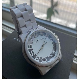 マークバイマークジェイコブス(MARC BY MARC JACOBS)の【電池交換済み】マークジェイコブス腕時計38㎜ホワイト／スケルトン(*^_^*)(腕時計)