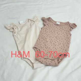 【H&M】  ノースリーブロンパース  60-70cm