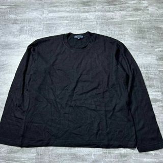 コムデギャルソンオム(COMME des GARCONS HOMME)の00s コムデギャルソンオム セーター 黒 薄手ニット ブラック サマーセーター(ニット/セーター)