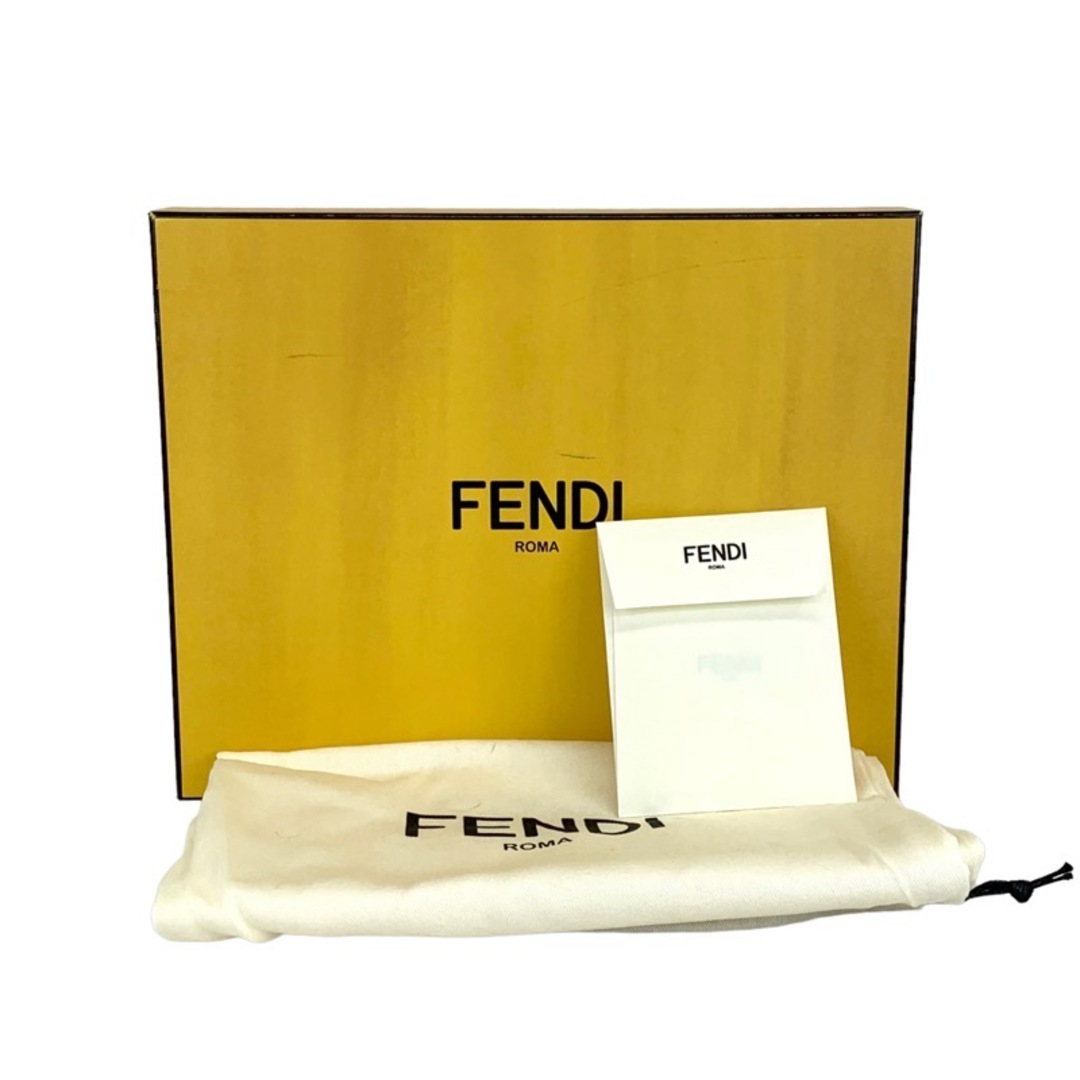 FENDI(フェンディ)のフェンディ FENDI ファースト サンダル 靴 シューズ ミンクファー レザー ブラウン系 ホワイト ゴールド 未使用 ウェッジソール レディースの靴/シューズ(サンダル)の商品写真