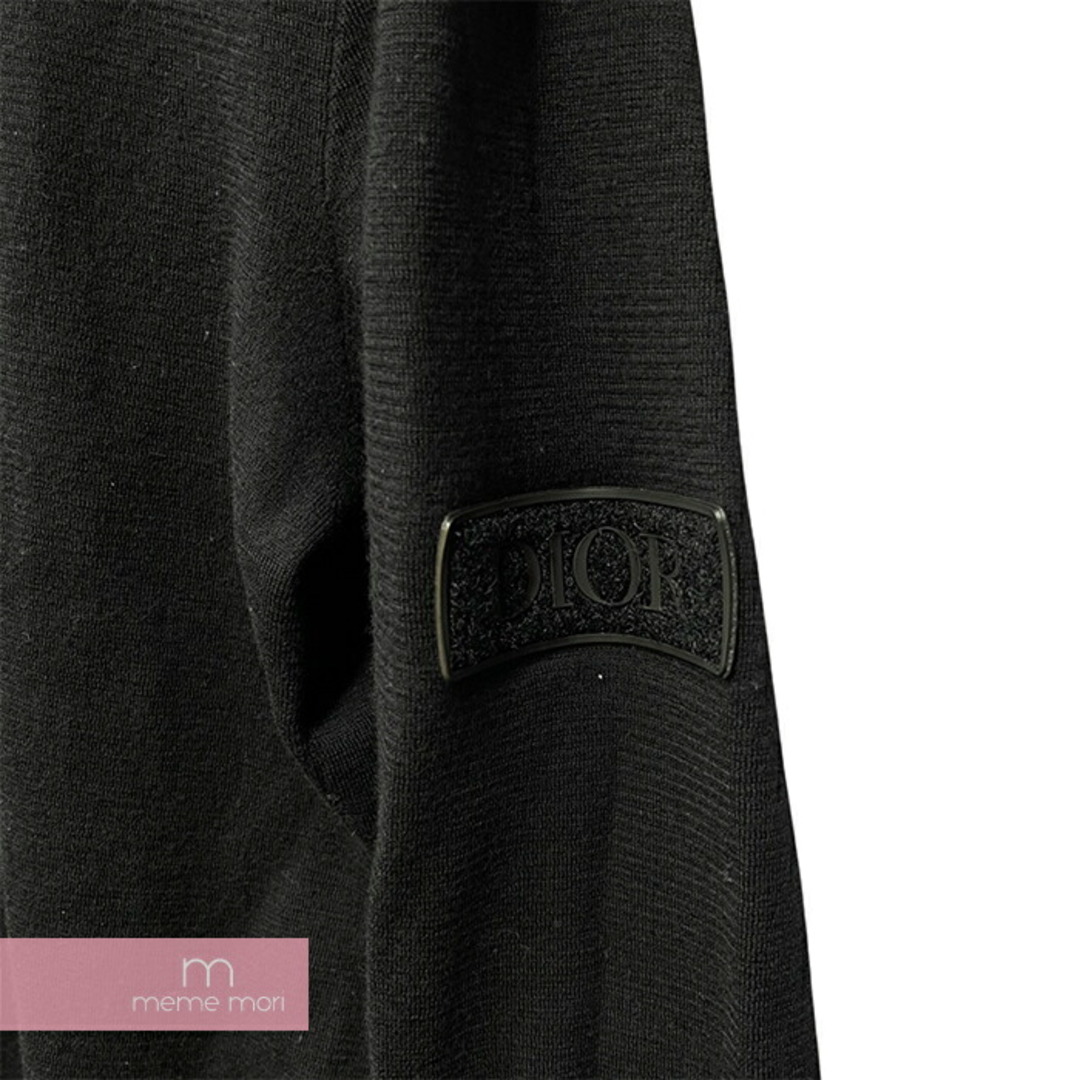 Dior(ディオール)のDior 2019AW Logo Patch Wool Knit 933M647AT071 ディオール 2019AW ロゴパッチウールニット セーター ニット 長袖 ロゴ ブラック サイズS【240516】【中古-B】【me04】 レディースのトップス(ニット/セーター)の商品写真