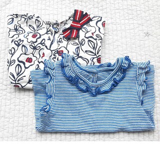 PETIT BATEAU - プチバトー　12m 74cm 女の子2着セット