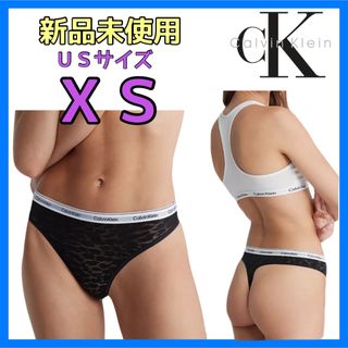 カルバンクライン(Calvin Klein)の【新品未使用】01 カルバンクライン　下着　レース　ショーツ　Tバック　XS(ショーツ)