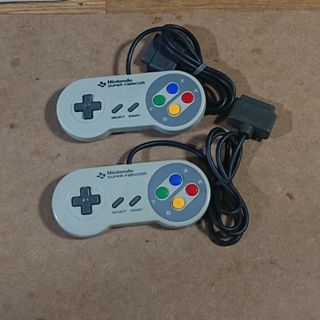 スーパーファミコン(スーパーファミコン)のスーパーファミコン  コントローラー2個 SFC  ニンテンドー純正品(家庭用ゲーム機本体)