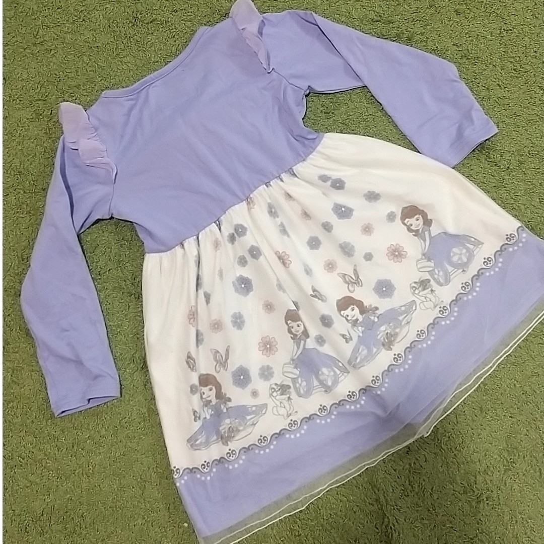 Disney(ディズニー)の長袖ワンピース サイズ120 キッズ/ベビー/マタニティのキッズ服女の子用(90cm~)(ワンピース)の商品写真