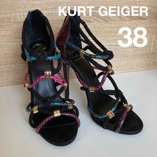 Christian Louboutin - KURT GEIGER サンダル24.5 靴 ヒールサンダル カードガイガー