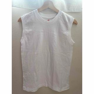 Hanes for BIOTOP Sleeveless T-Shirts 白①