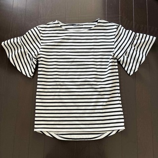アクアガレージ(aquagarage)のフリル袖Tシャツ M(Tシャツ(半袖/袖なし))