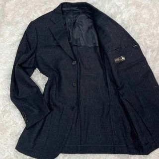 バーニーズニューヨーク(BARNEYS NEW YORK)の極美品 バーニーズ ニューヨーク ブラック ベビーアルパカ 100 % XL(テーラードジャケット)