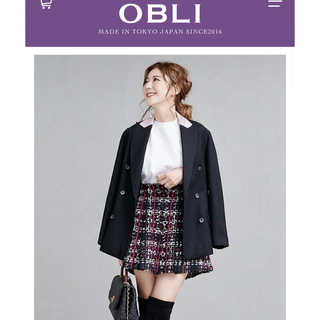 OBLI - OBLI ショートパンツ　美品　完売　ツイード