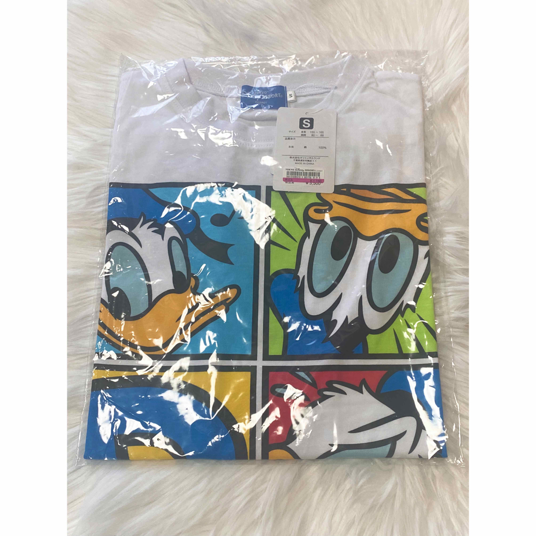 Disney(ディズニー)の新品 未使用  ディズニーリゾート ドナルド ユニセックス Tシャツ サイズS レディースのトップス(Tシャツ(半袖/袖なし))の商品写真