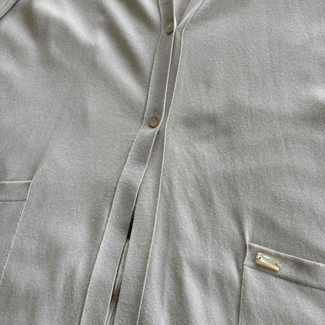 FOXEY(フォクシー)の定価89000円　フォクシー FOXEY ロングカーディガン　ベージュ レディースのトップス(カーディガン)の商品写真