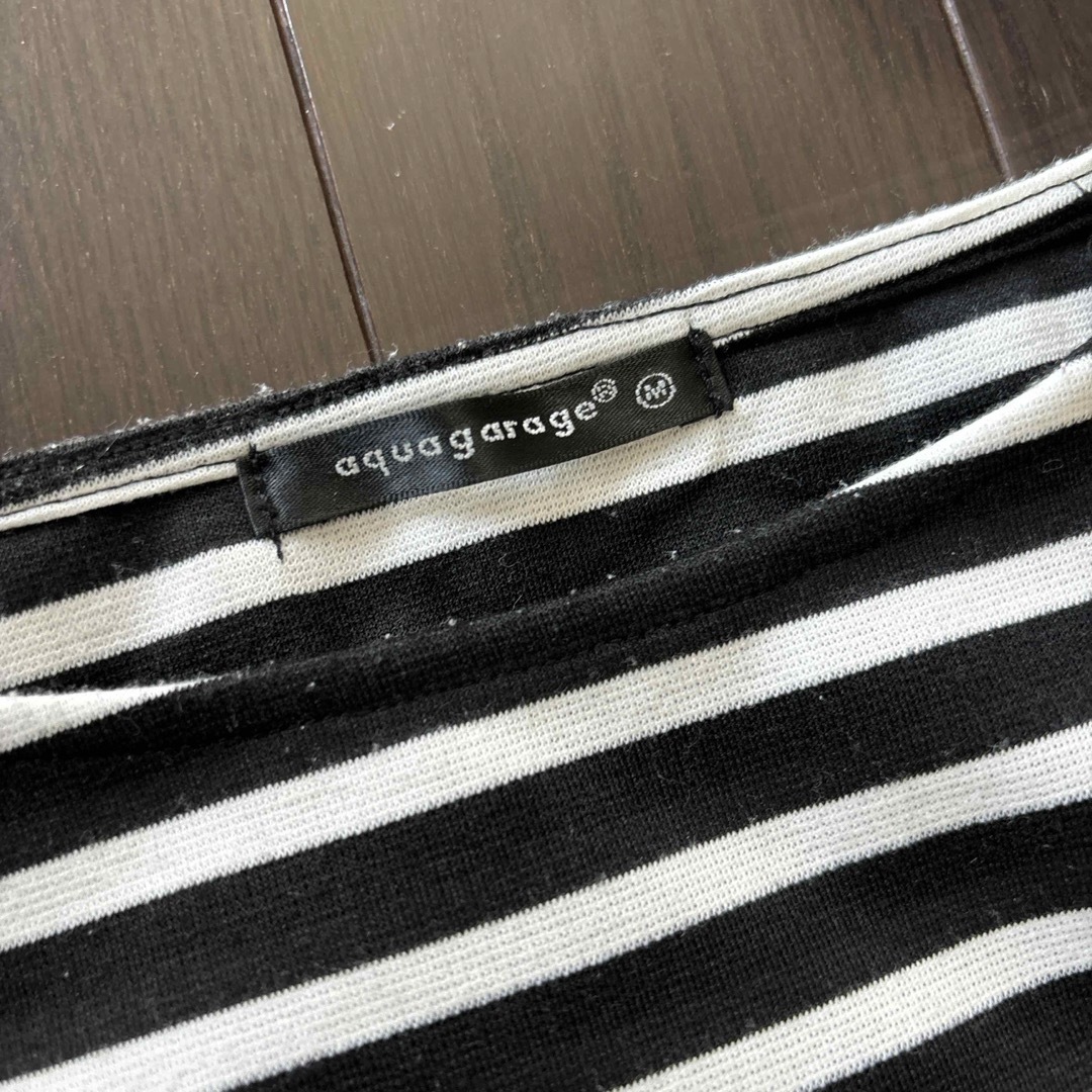 aquagarage(アクアガレージ)のフリル袖トップス M レディースのトップス(Tシャツ(半袖/袖なし))の商品写真