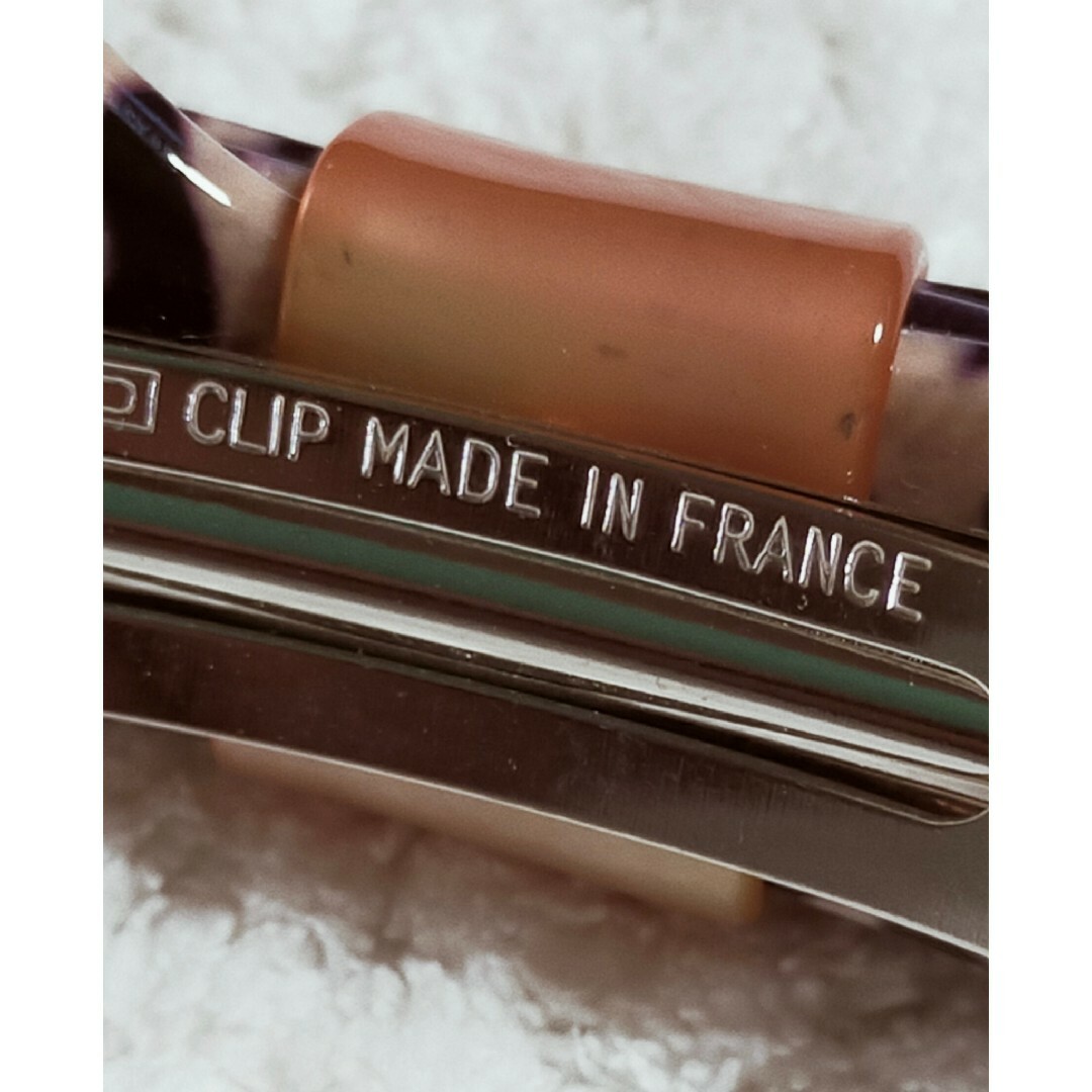 レオパードリボンバレッタ♥フランス製💗ヘアピン レディースのヘアアクセサリー(バレッタ/ヘアクリップ)の商品写真
