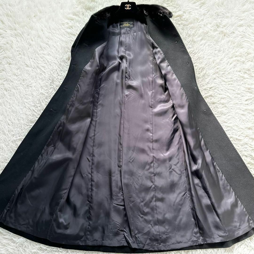 leilian(レリアン)のLeilian レリアン　最高級　ミンク　カシミヤ100% ロングコート　L レディースのジャケット/アウター(ロングコート)の商品写真