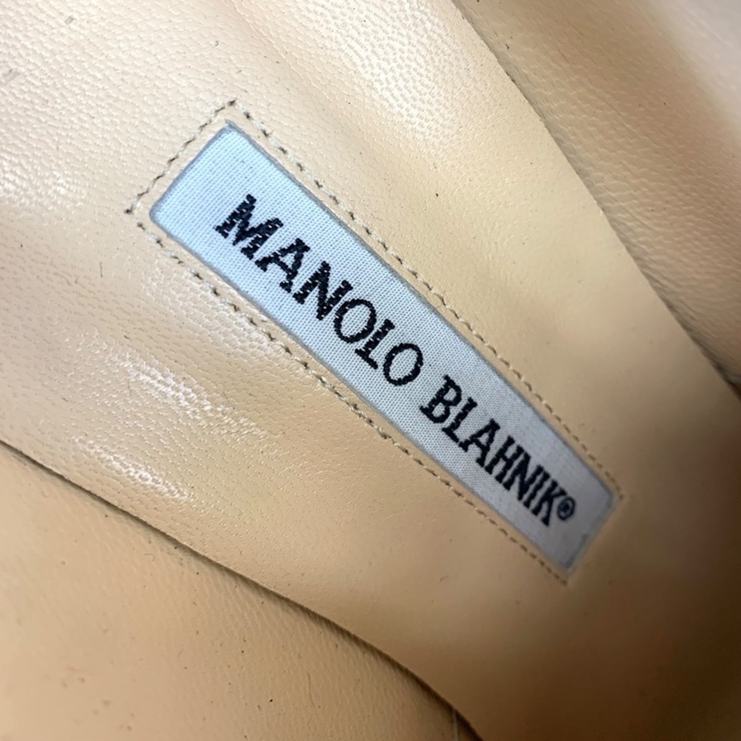 MANOLO BLAHNIK(マノロブラニク)のマノロブラニク MANOLO BLAHNIK ブーツ ショートブーツ 靴 シューズ スエード レザー ブラック 黒 ブーティ レースアップシューズ レディースの靴/シューズ(ブーティ)の商品写真