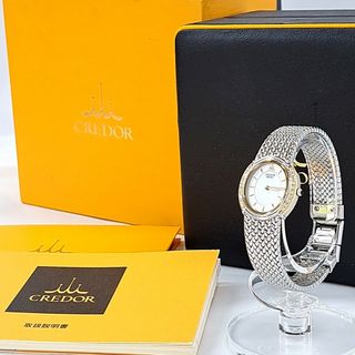 セイコー(SEIKO)のセイコー クレドール シグノ 20Pダイヤ GSWE984 レディース腕時計(腕時計)