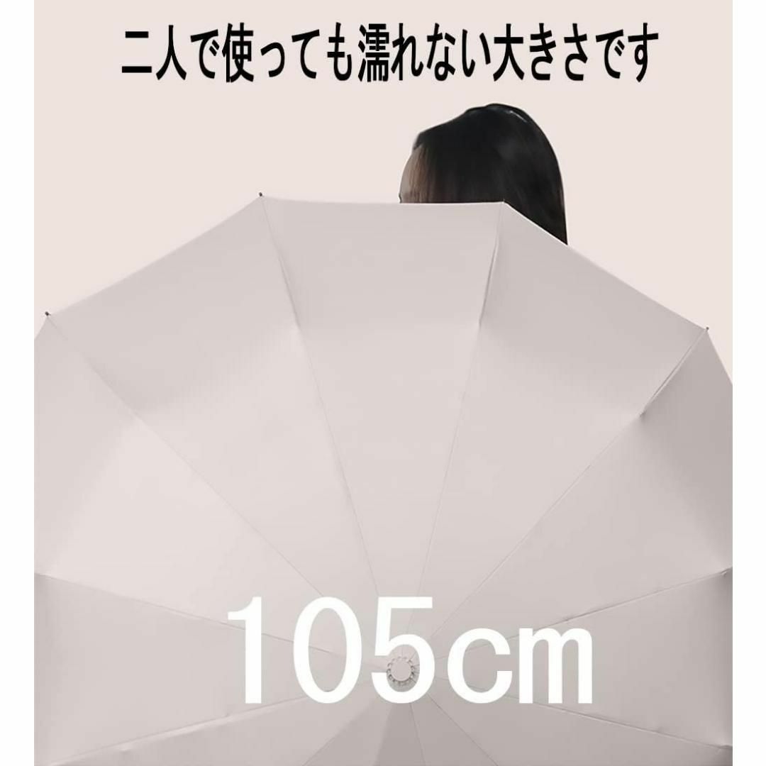 晴雨兼用　折りたたみ　日傘 ワンタッチ 自動開閉 12本骨　丈夫　完全遮光 レディースのファッション小物(傘)の商品写真