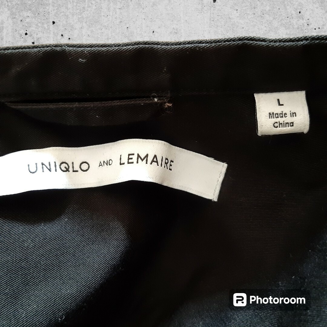 UNIQLO(ユニクロ)のNIBUKO ユニクロ ルメール バンドカラー シャツ ブラウス 綿100 黒 レディースのトップス(シャツ/ブラウス(長袖/七分))の商品写真