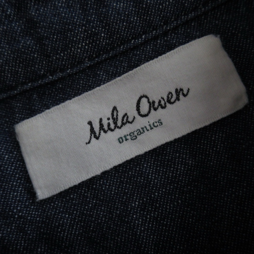 Mila Owen(ミラオーウェン)の専用 Mila Owen インディゴ デニム シャツ トップス ポケット ネイビ レディースのトップス(シャツ/ブラウス(長袖/七分))の商品写真
