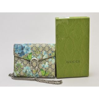 グッチ(Gucci)のグッチ GUCCI GGブルームス ディオニュソス PVC×レザー チェーンウォレット 401231 ベージュ×青 レディース su_p e_u F-YA782(財布)