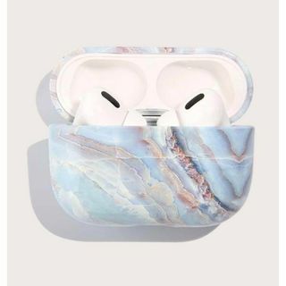 ❤️早い者勝ち❤️大理石柄 ブルー AirPods Proケース(その他)